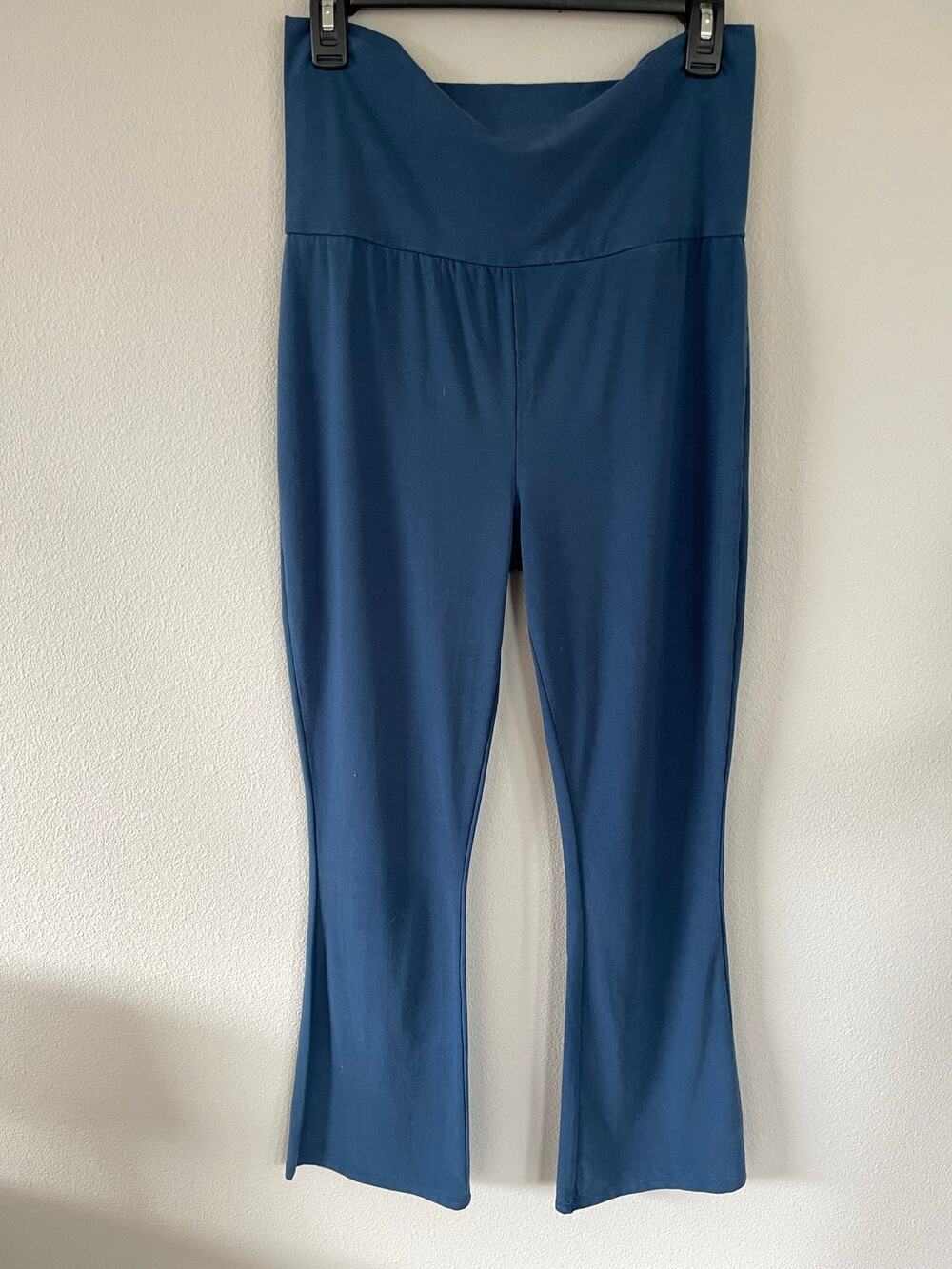 HATCH Blue The Ultimate Before, During & After Crop Flare Pants (S)